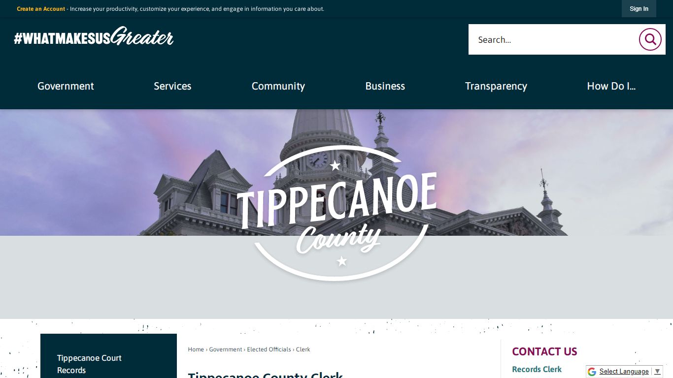 Tippecanoe County Clerk | Tippecanoe County, IN - Indiana